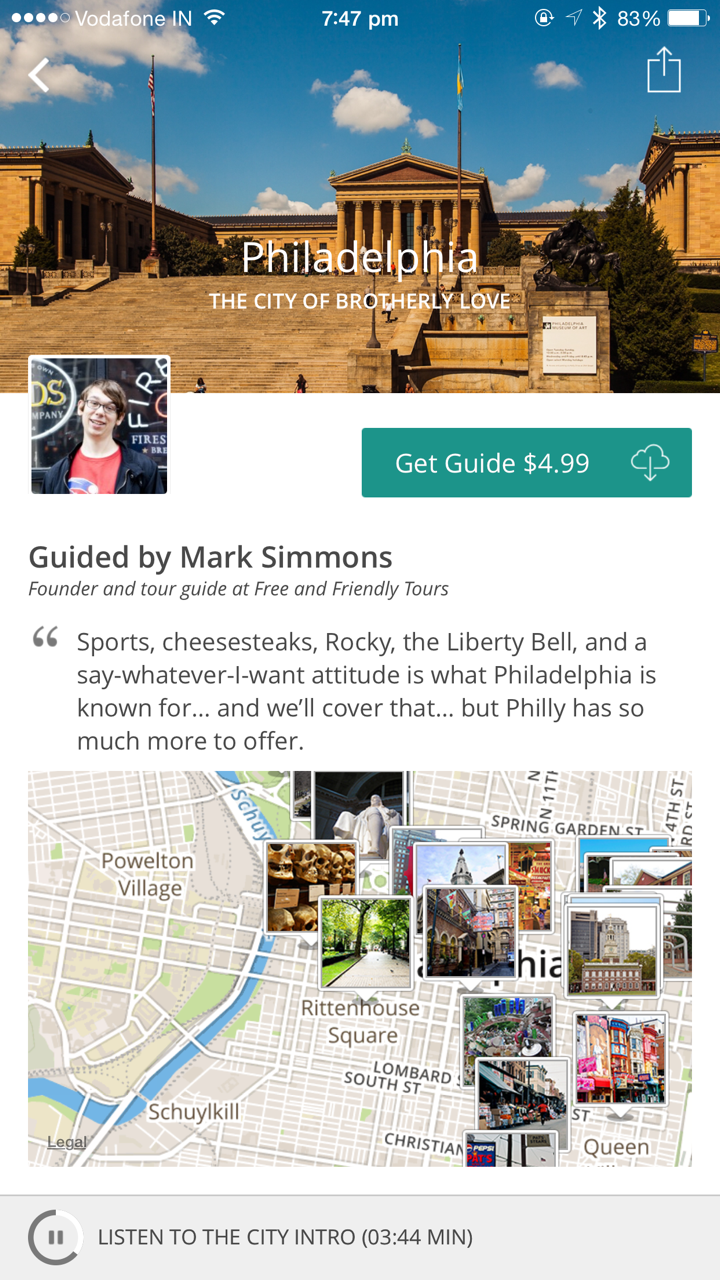 The guide for Philadelphia by Mark Simmons