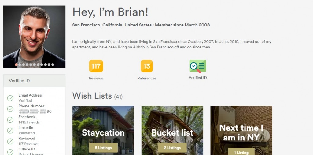 brian profile airbnb
