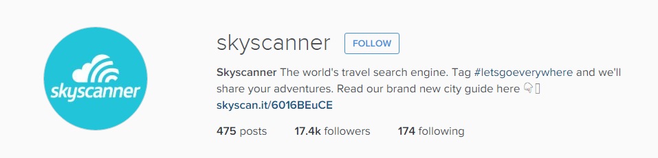 instagram guide skyscanner screenshot