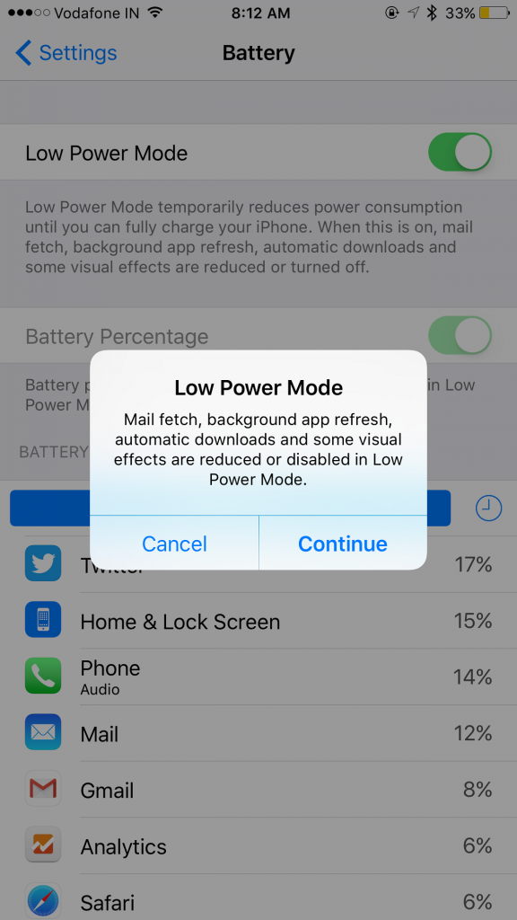 ios low power