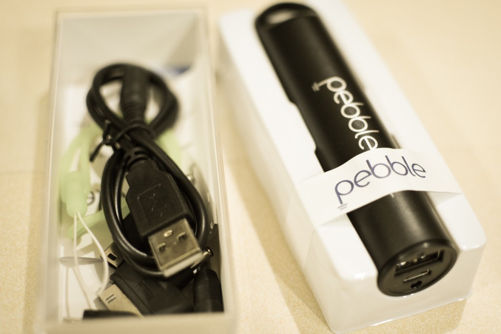 pebble black power bank