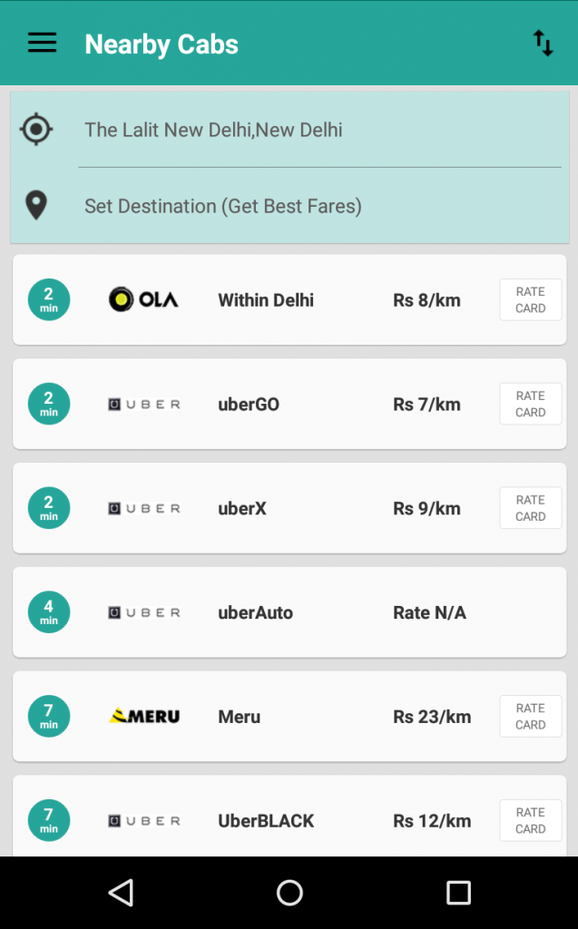 oyetaxi screenshot