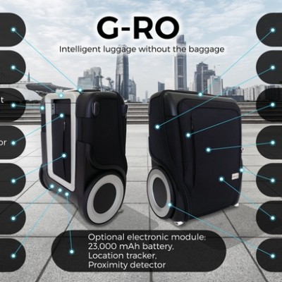 G-RO is a revolutionary carry-on bag with off-road wheels