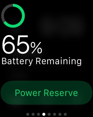 Power Reserved mode in Apple Watch