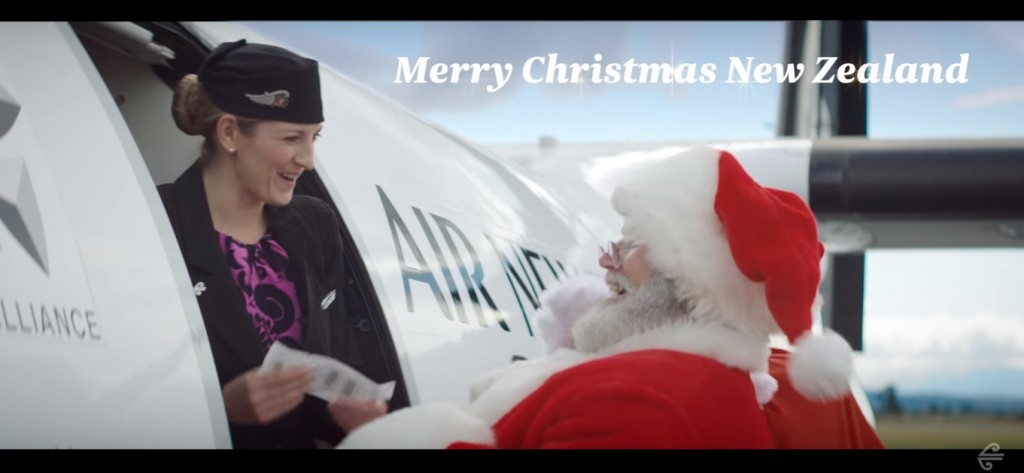 air new zealand santa