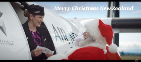 Santa is taking Air New Zealand this Christmas