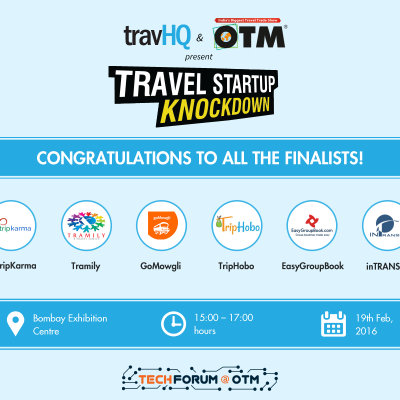 Announcing the finalists of the first Travel Startup Knockdown in Mumbai