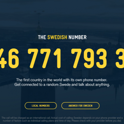 Have you tried calling a Swede yet? The tourism campaign that went haywire somewhere