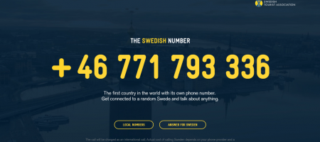 Have you tried calling a Swede yet? The tourism campaign that went haywire somewhere
