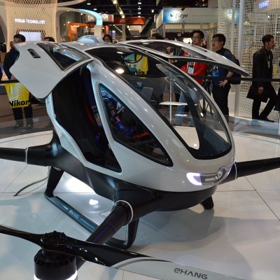 Flying robot taxis to begin testing in Las Vegas