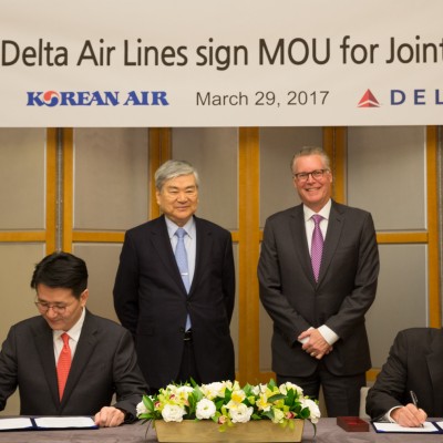 Delta and Korean Air to create join venture to share costs and revenues