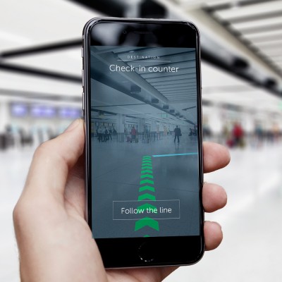 Gatwick Airport uses AR maps so that you don’t lose your way inside the terminal