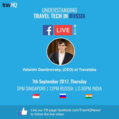 Russian Travel Tech Industry: FB Live with Valentin Dombrovsky