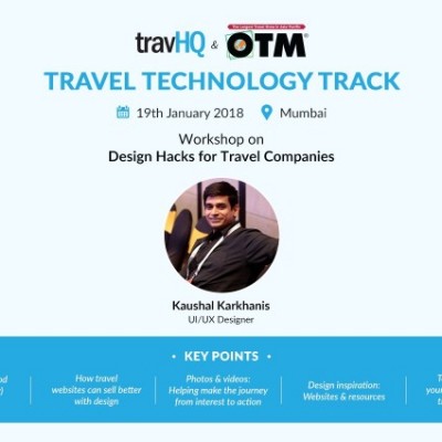 Workshops on Design and Social-media Hacks for your travel company, courtesy Travel Technology Track by OTM & TravHQ