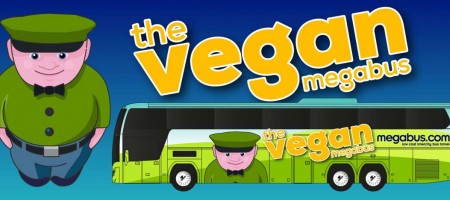 Megabus, a budget intercity coach operator in the UK and North America launches new vegan bus