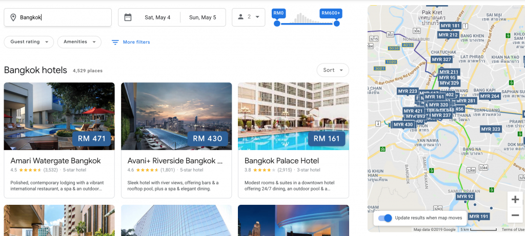 Google-Hotel Booking Site