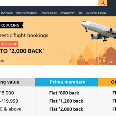 Amazonification of Flights begins in India