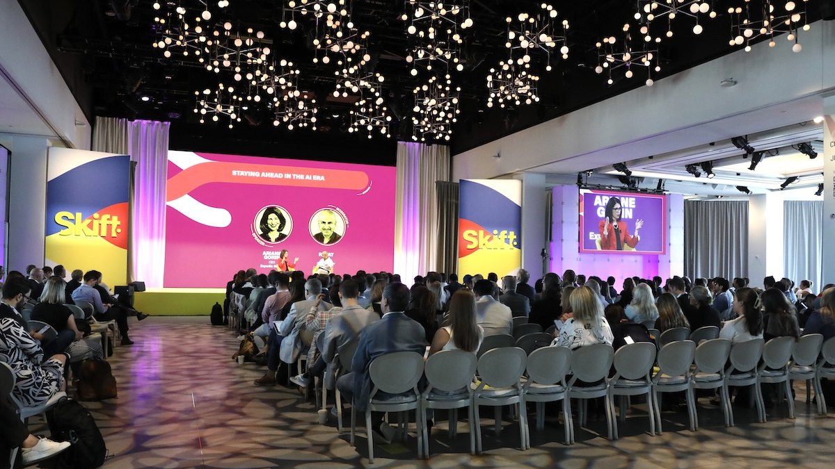 Skift Global Forum 2026 stage in New York City