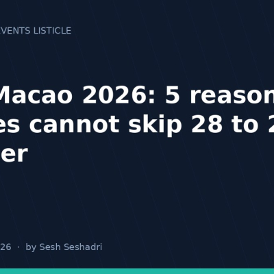 IATA Macao 2026: 5 reasons airlines cannot skip 28 to 29 October