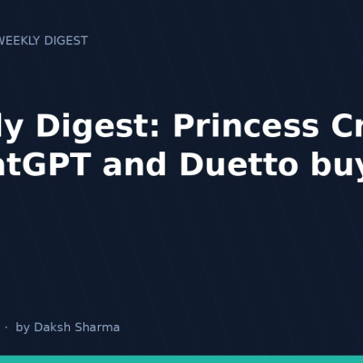 Weekly Digest: Princess Cruises in ChatGPT and Duetto buys FLYR