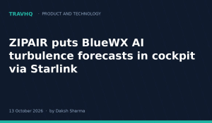 ZIPAIR puts BlueWX AI turbulence forecasts in cockpit via Starlink