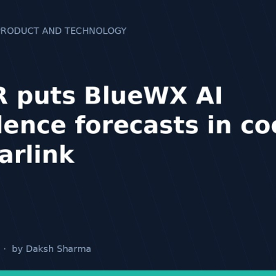 ZIPAIR puts BlueWX AI turbulence forecasts in cockpit via Starlink